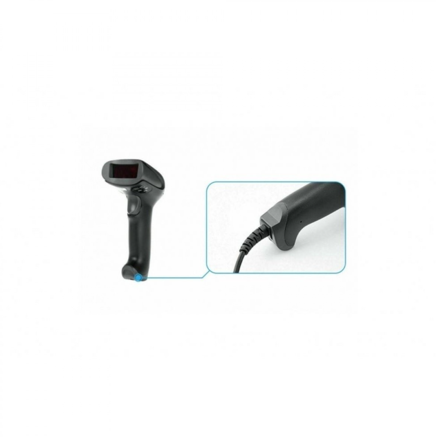 Scanner Coduri de Bare cu Fir Andowl Q-A202, Conectare USB Plug & Play, Citire Rapidă și Precisă 1D/2D, Utilizare Comercială și Magazin, Negru