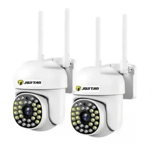 Set 2 camere de Supraveghere WiFi JORTAN JT-8161, Full HD 1080P, Exterior IP66, Viziune Nocturnă Infraroșu