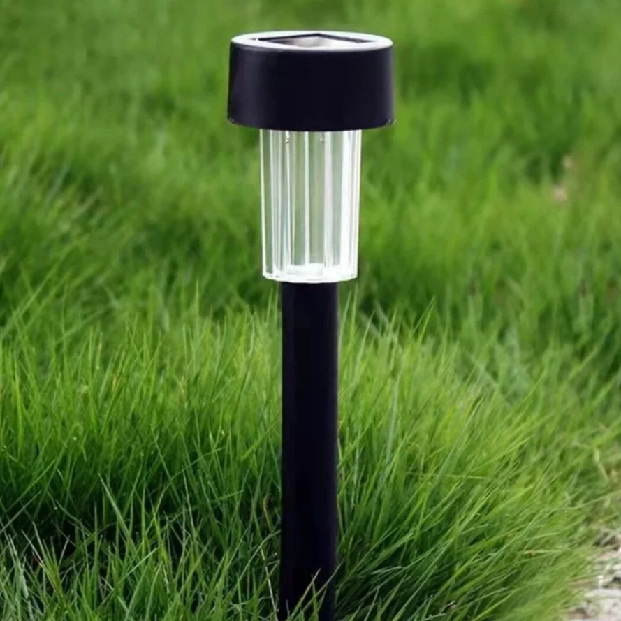 Set 10 Lămpi Solare de Grădină LED cu Lumină Caldă – Iluminat Exterior Alei și Gazon, Senzor Automat Zi/Noapte, Fixare cu Țăruș, Plastic Rezistent, Kivoo