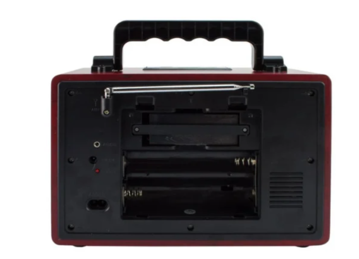 Radio Portabil Retro Kemai MD-1800BT – Carcasă din Lemn, Bluetooth, USB, SD / microSD, AUX, Radio AM/FM/SW 3 Benzi, Indicator LED Volum, Acumulator Integrat & Alimentare 220V/Baterii, Dimensiuni 30x16x22 cm, Kivoo