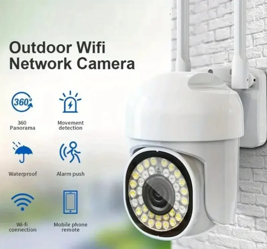 Pachet 4 Camere Supraveghere JORTAN WiFi, 36 LED-uri Full Color, Rezistente la Apă, Editia KIVOO
