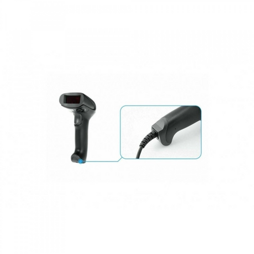 Scanner Coduri de Bare cu Fir Andowl Q-A202, Conectare USB Plug & Play, Citire Rapidă și Precisă 1D/2D, Utilizare Comercială și Magazin, Negru