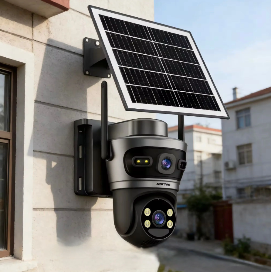 Camera de Supraveghere cu 2 Lentile 6MP, 4G, Panou Solar, 18.000mA PTZ 355°, Jortan 4GHD, IP66, HD, 1920 x 1080 Pixeli, Aplicatie Yoosee