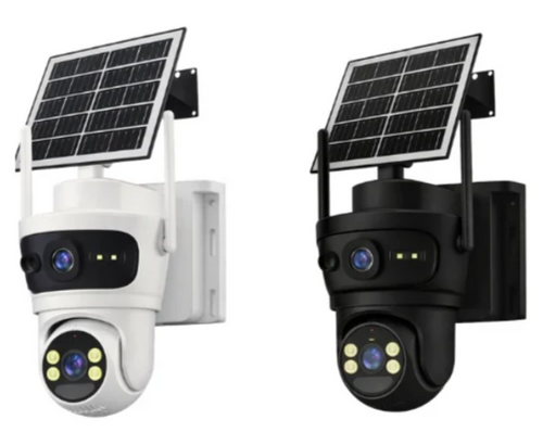 Camera de Supraveghere cu 2 Lentile 6MP, 4G, Panou Solar, 18.000mA PTZ 355°, Jortan 4GHD, IP66, HD, 1920 x 1080 Pixeli, Aplicatie Yoosee
