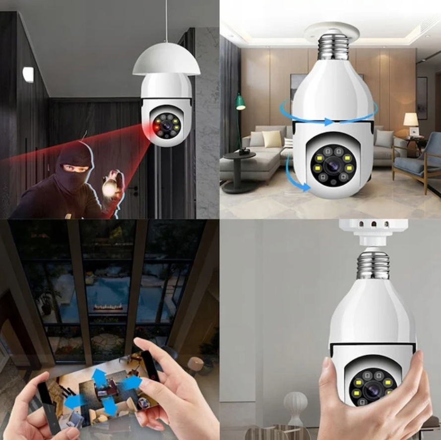Camera de Supraveghere WiFi Jortan 9296HJW, Full HD 1080P, PTZ 355°, Interior, Vedere Nocturna Color, Audio Bidirectional, Aplicatie Yoosee