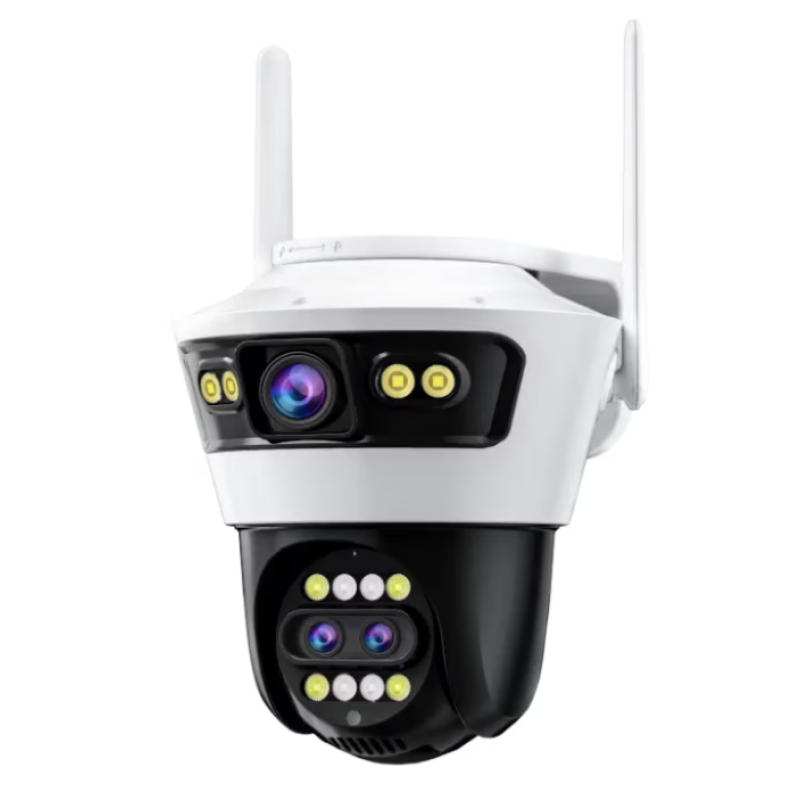 Camera de Supraveghere WiFi Jortan 5, 9MP, Sistem de Lentile Triple, PTZ 360°, IP66, Vedere Nocturna Color, Audio Bidirectional, Aplicatie Yoosee
