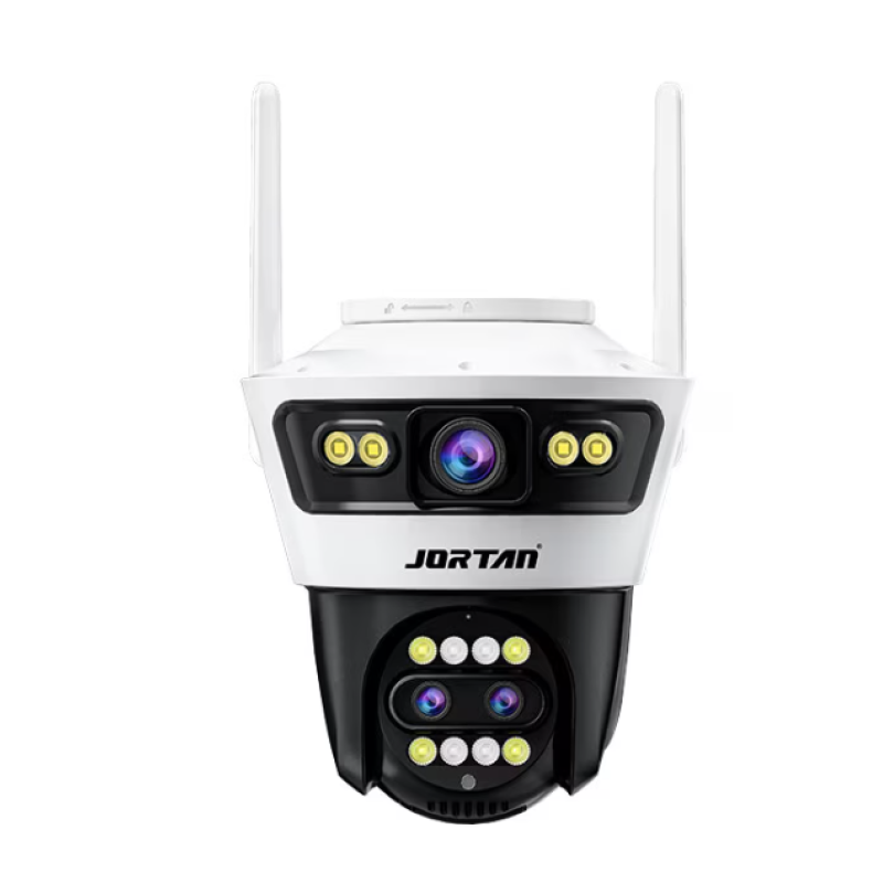 Camera de Supraveghere WiFi Jortan 5, 9MP, Sistem de Lentile Triple, PTZ 360°, IP66, Vedere Nocturna Color, Audio Bidirectional, Aplicatie Yoosee