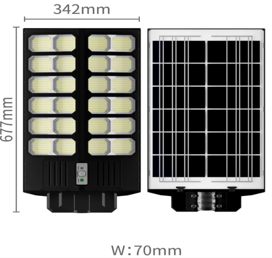 Lampă Solară Stradală JORTAN Ferrari Light 2400W – Iluminare LED pentru Exterior